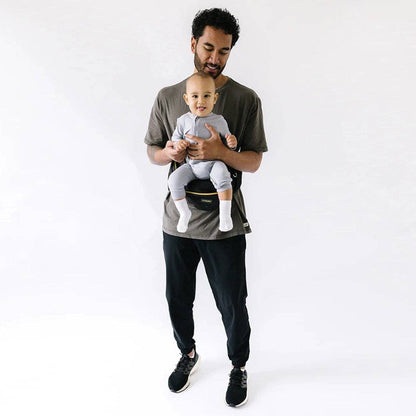 The Tushbaby Hip Carrier: Black & Gold / Tushbaby