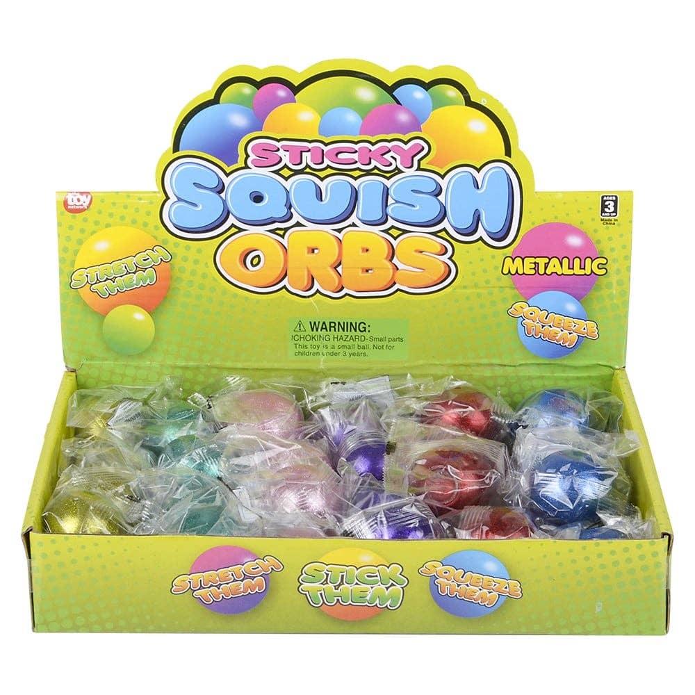 1.6" SQUISH STICKY METALLIC ORBS