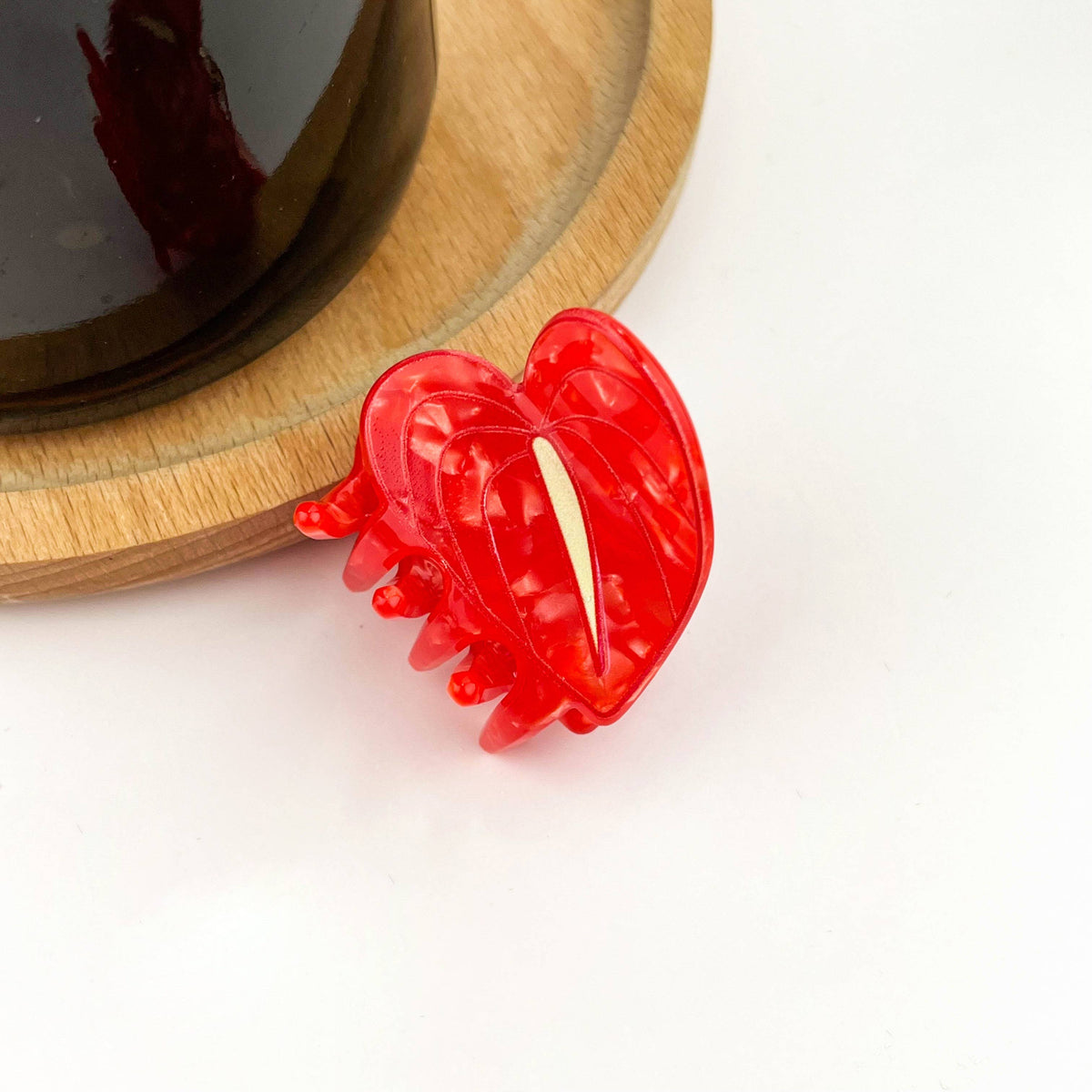 Anthurium Mini Hair Claw Clip