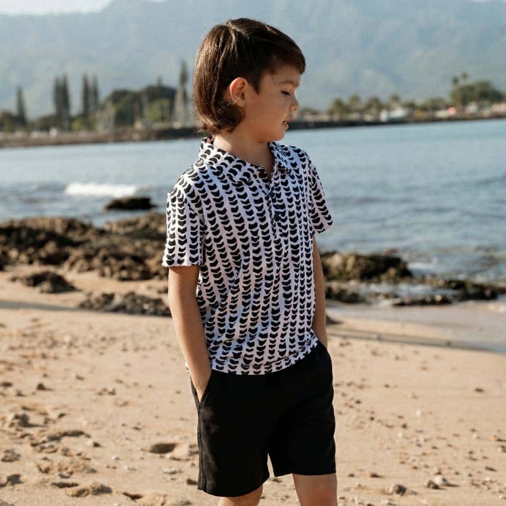 Shell-ish Bamboo Polo Shirt: 3T