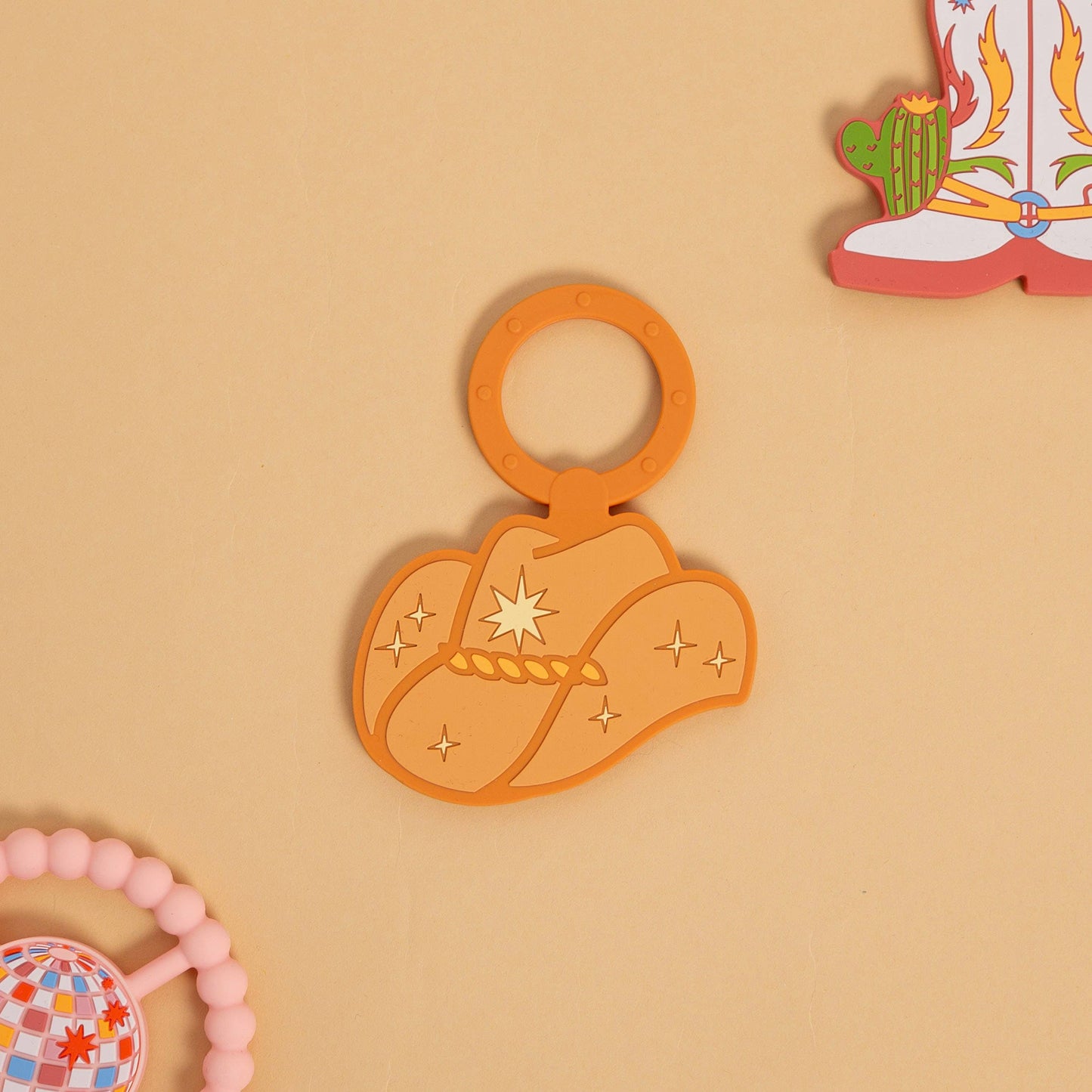 Cowboy Hat Teether, Baby Teether Ring