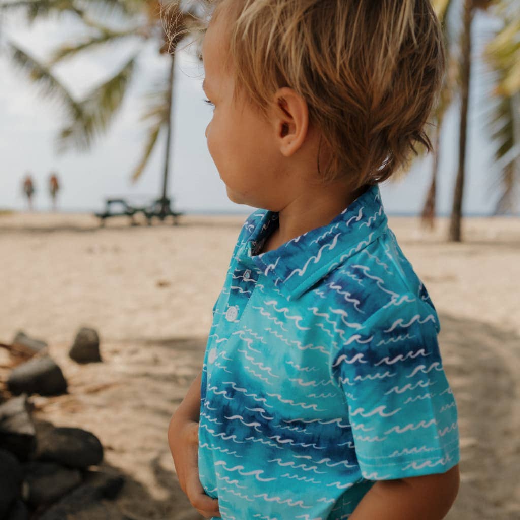Nalu Bamboo Polo Shirt: 2T