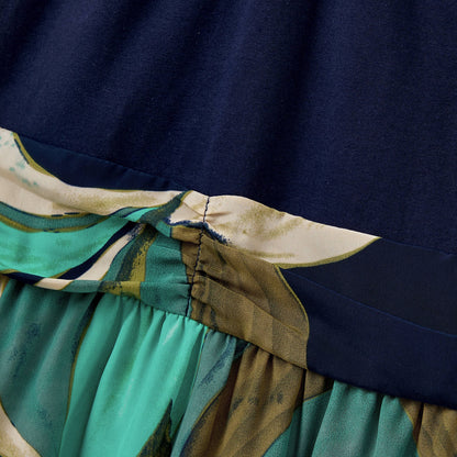 Leaf Dress: Blue: 4-5 Years