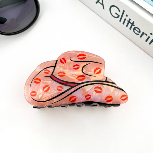 Cowgirl Hair Claw Clip: Kiss