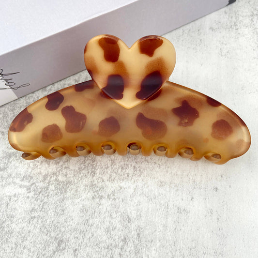 Leopard Claw clip: Large 5"
