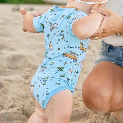We Go Holoholo Bamboo Onesie: 6-12M