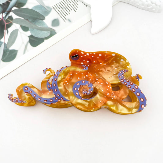 Octopus Claw Clip, Orange