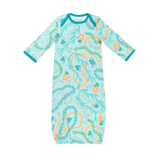 Lei Stand Bamboo Layette Gown: 0-3M