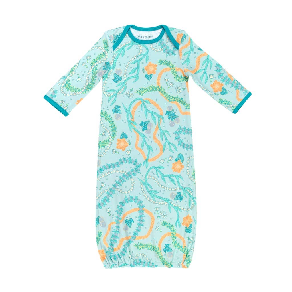 Lei Stand Bamboo Layette Gown: 3-6M