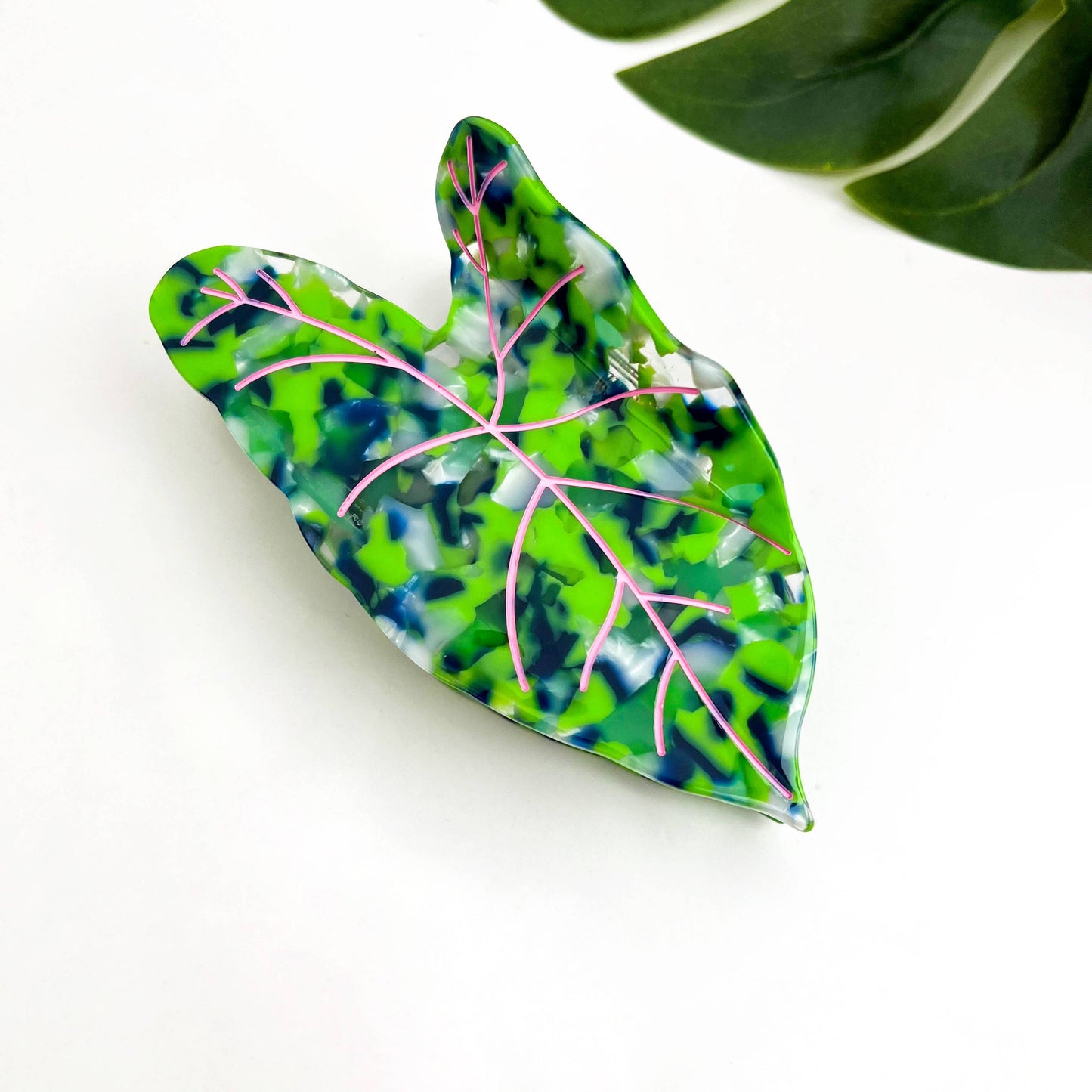 Green/Pink Kalo Claw Clip
