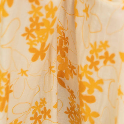 Yellow Pua Melia Kapa Moe - Hawaiian Bamboo Swaddle