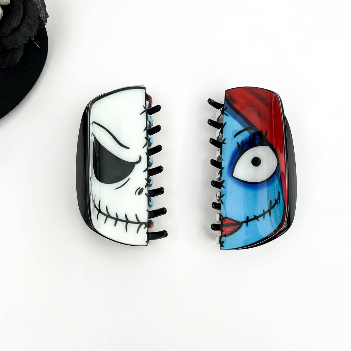 Sally & Jack Skellington Hair Claw Clip