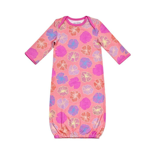 Seaflower Bamboo Layette Gown: 0-3M
