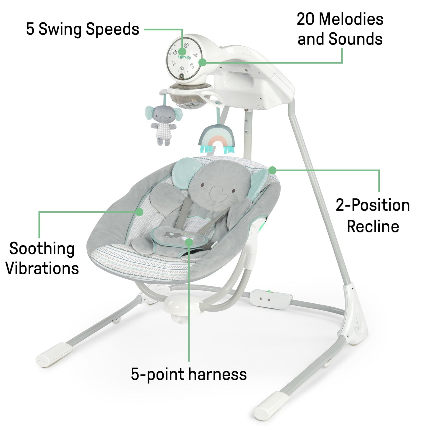 New Ingenuity InLighten Soothing Swing