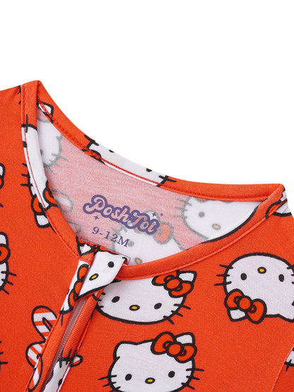 PoshTOT Sanrio Hello Kitty Red Romper: 12-18M