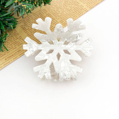 Snowflake Hair Claw Clip