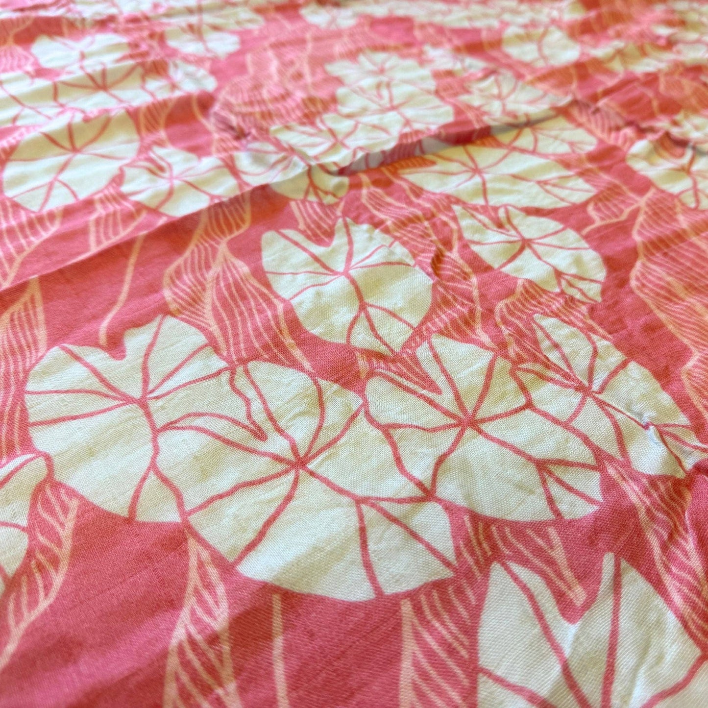 Pink Mauka Kalo Kapa Moe - Hawaiian Bamboo Swaddle
