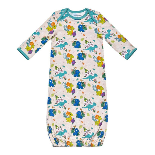 Aloha Before Time Bamboo Layette Gown: 3-6M