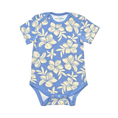 Plumeria Dreams Bamboo Onesie: 6-12M