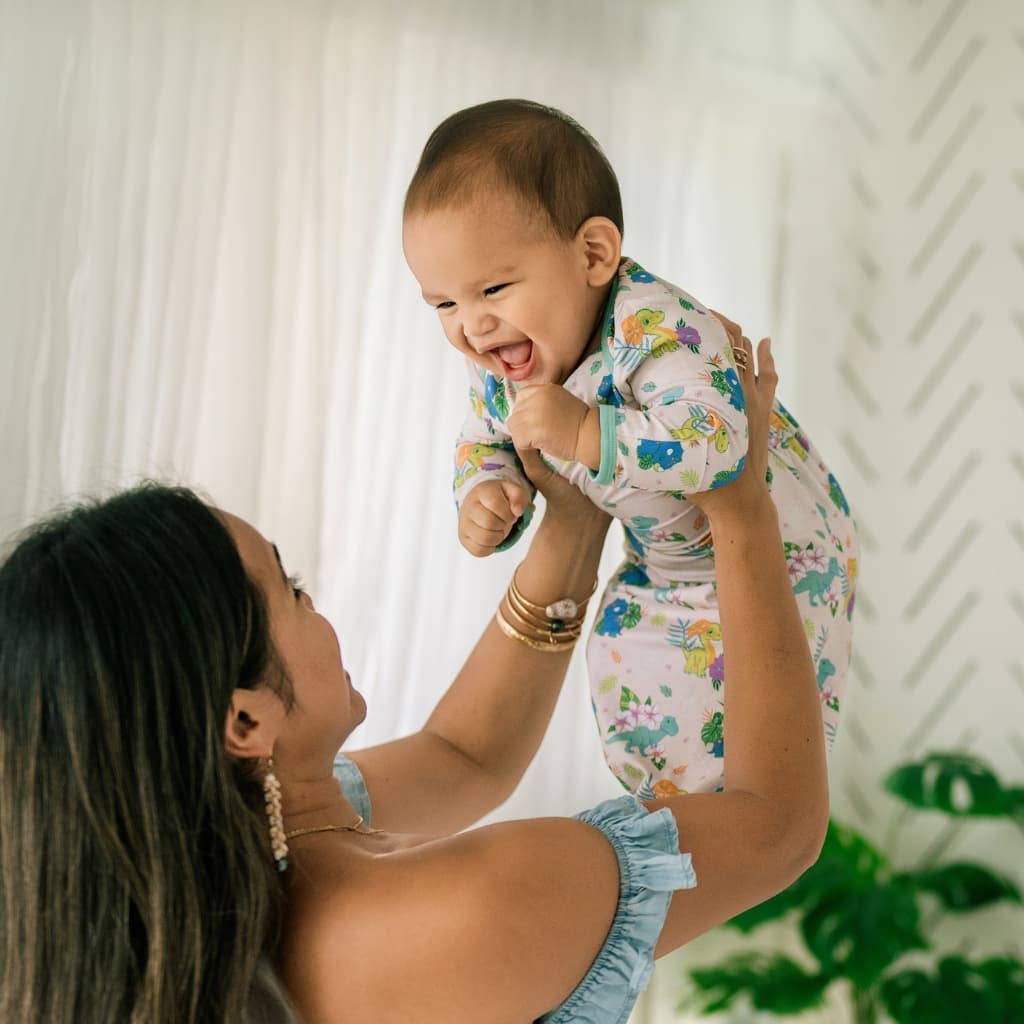 Aloha Before Time Bamboo Layette Gown: 3-6M