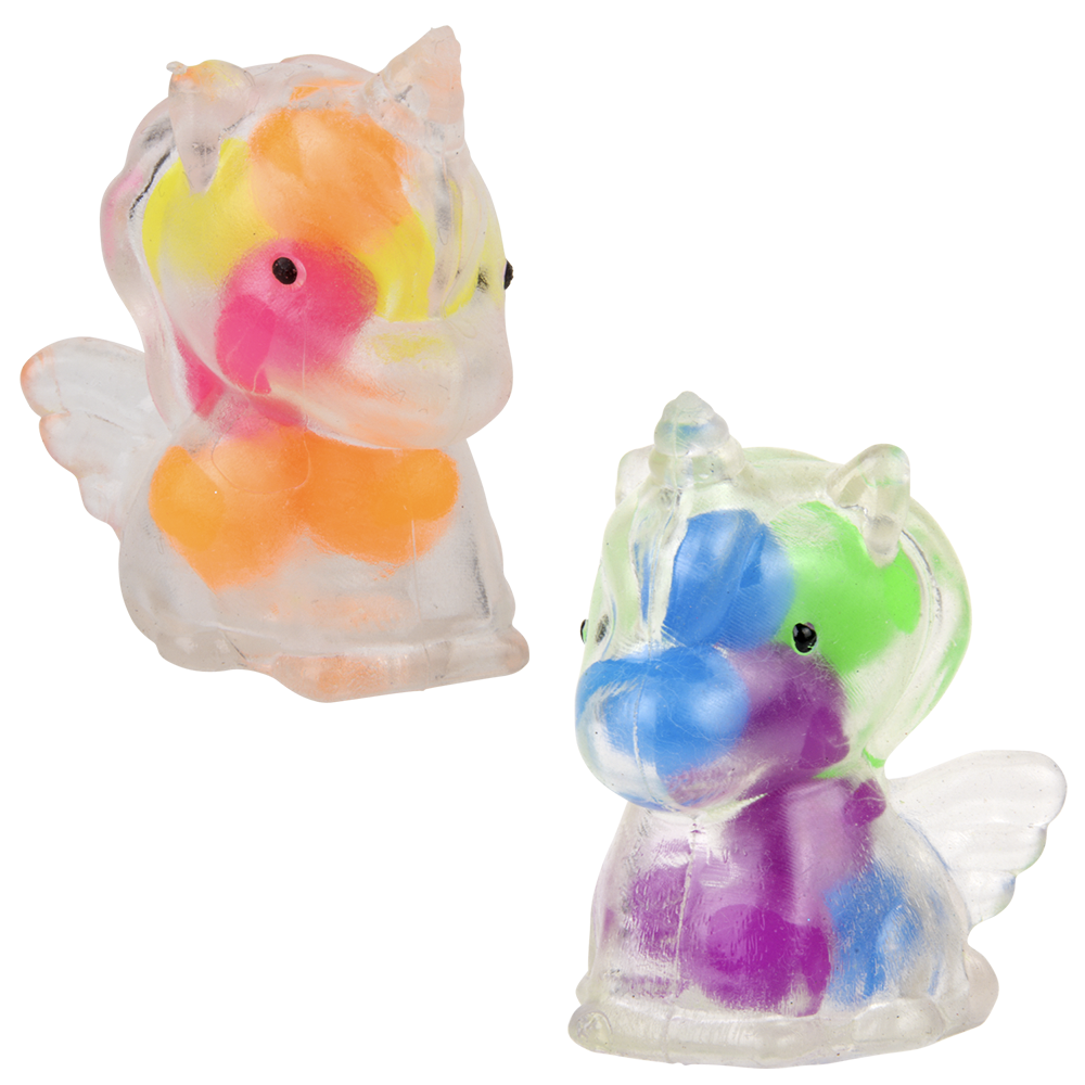 (T) 2" SQUEEZY BEAD UNICORN