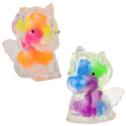 (T) 2" SQUEEZY BEAD UNICORN