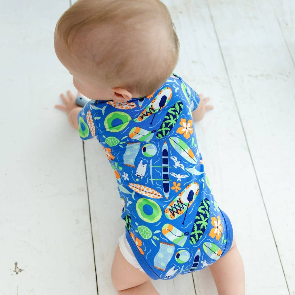 Beach Day Bamboo Onesie: 0-6M