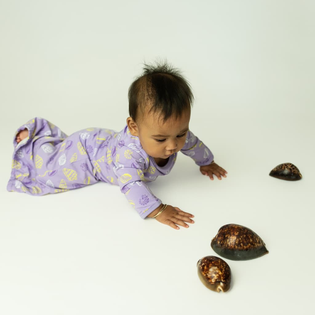 Shell Pop Bamboo Layette Gown: 0-3M