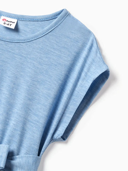 T-Shirt Dress: Blue 4-5 Years