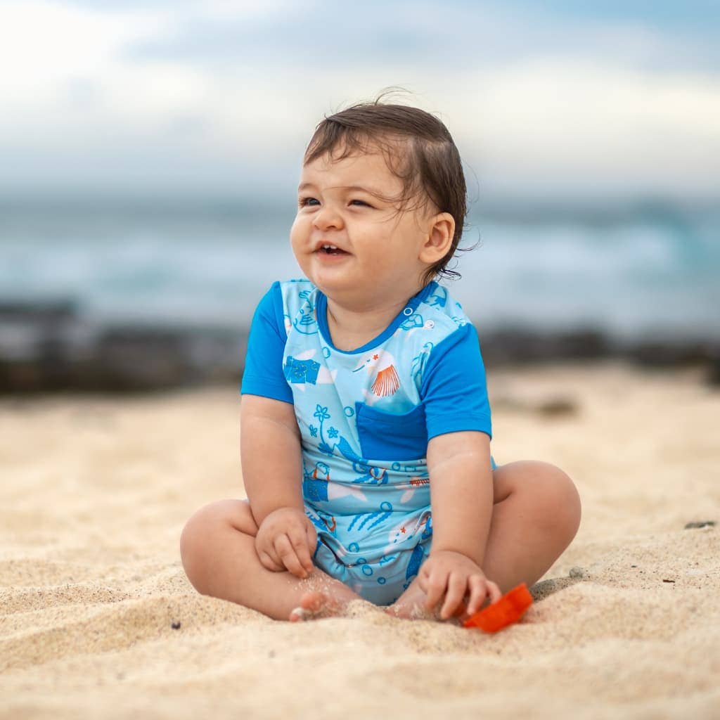 Reef Rascals Shortie Bamboo Romper: 18-24M