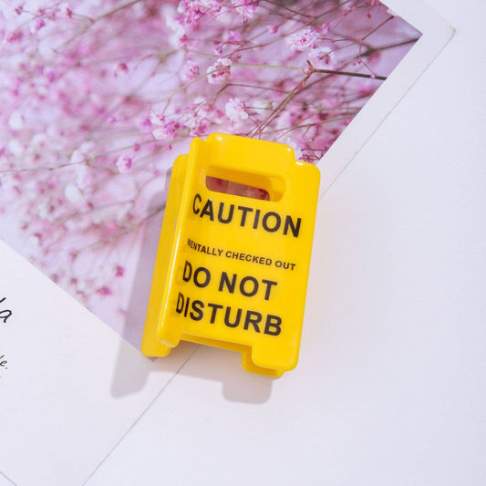 Do Not Disturb Hair Claw Clip