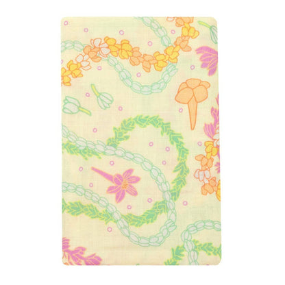 Lei Day in Sand Muslin Baby Swaddle Blanket