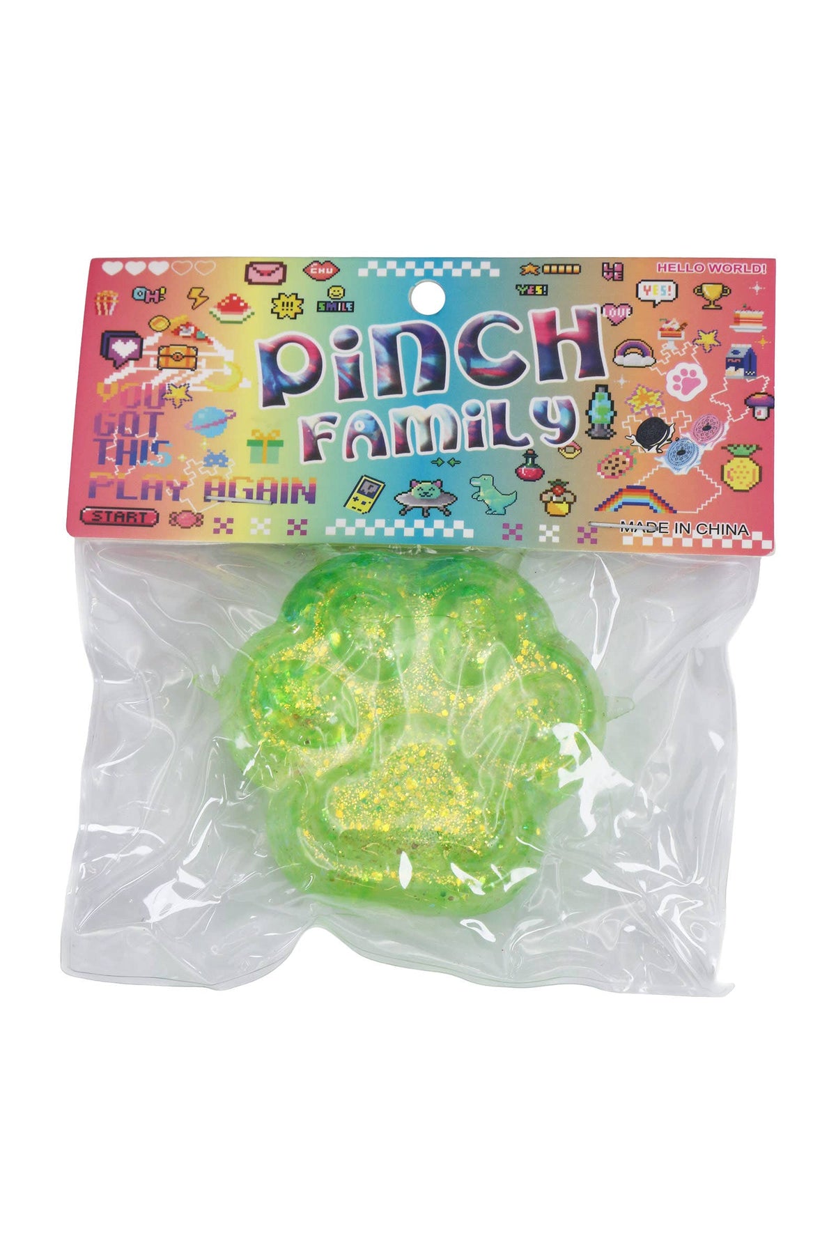 Cat Paw Glittery Squishy