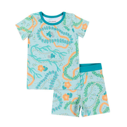 Lei Stand Short Bamboo Pajamas: 2T