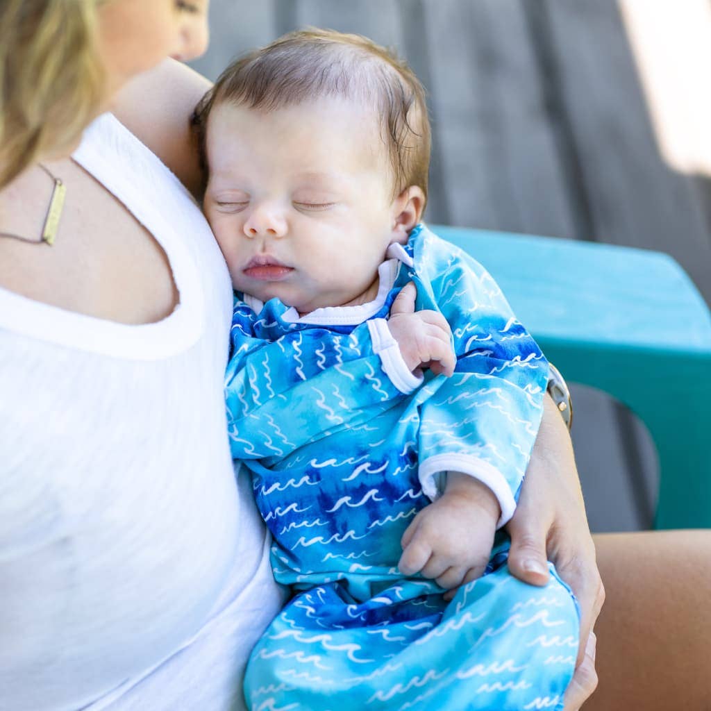 Nalu Bamboo Layette Gown: 3-6M