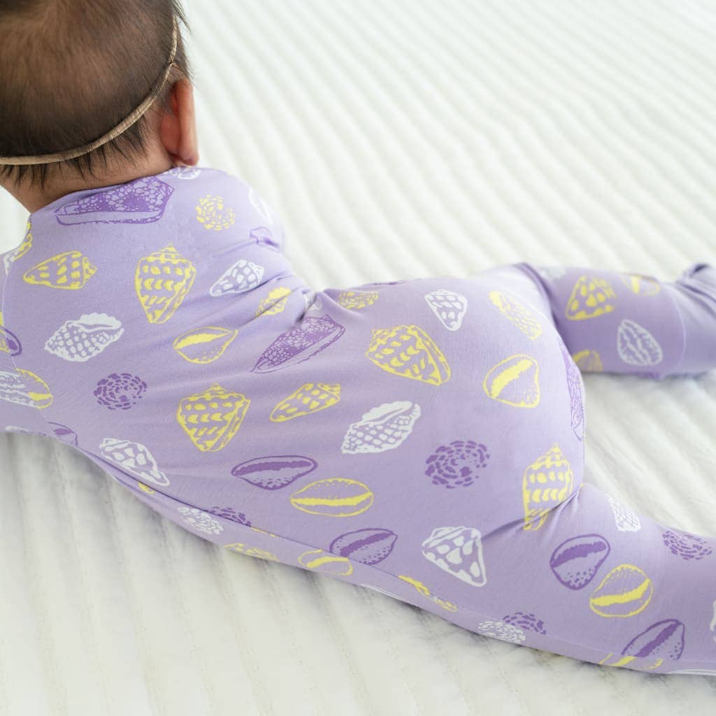 Shell Pop Bamboo Coverall: 6-9M