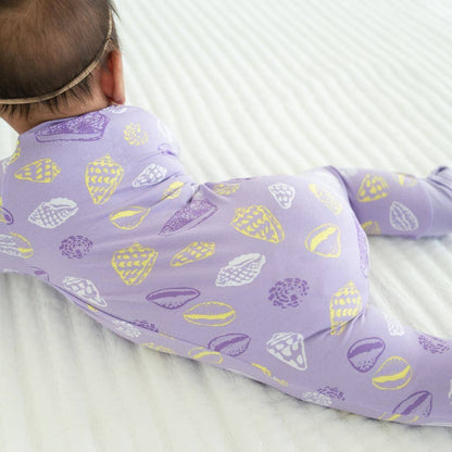Shell Pop Bamboo Coverall: 6-9M