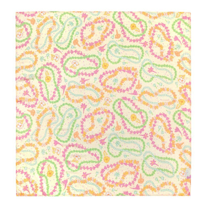 Lei Day in Sand Muslin Baby Swaddle Blanket