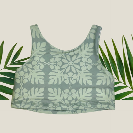 Olive Green Tropical Quilt Julia Top