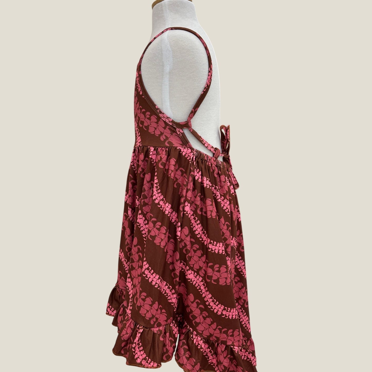 Brown Lei Puakenikeni Stella Dress