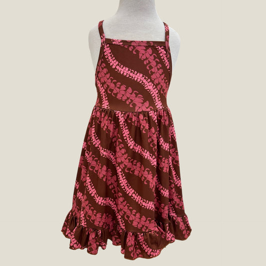 Brown Lei Puakenikeni Stella Dress