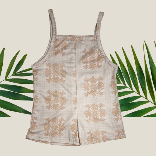 Tropical Cream Palaka Ari Romper