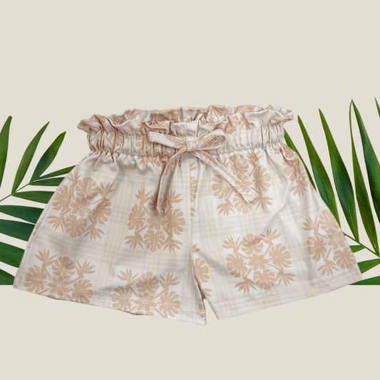 Tropical Cream Palaka Shorts