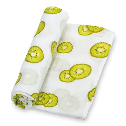 Lollybanks Muslin Swaddle Blanket, Kiwi