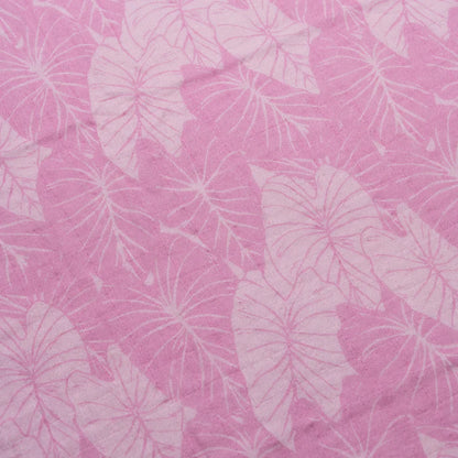 Pink Lo'i Kalo Bamboo Muslin Kapa Moe