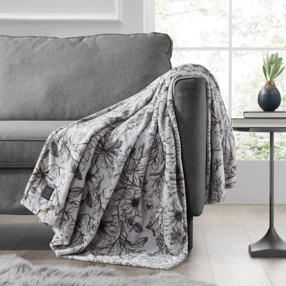 Brookstone Heated Plush Throw