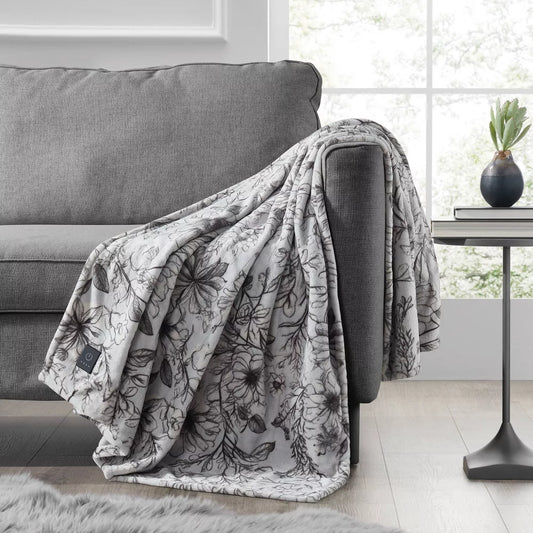 Brookstone Heated Plush Throw